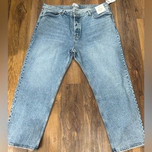 New Abercrombie & Fitch The Dad High Rise Jeans size 36/22 regular